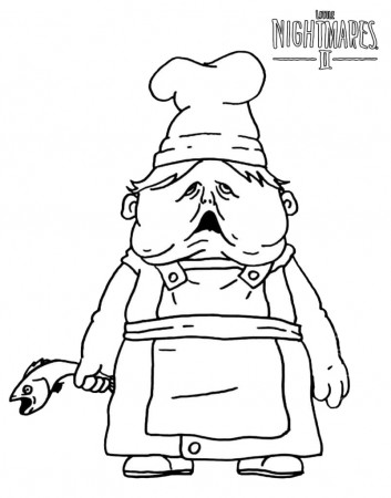Little Nightmares Chef Coloring Page - Free Printable Coloring Pages for  Kids