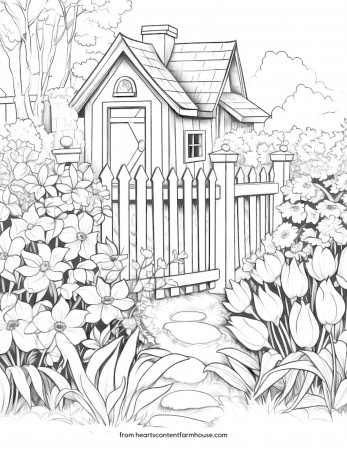 Enchanting Cottagecore Coloring Pages ...