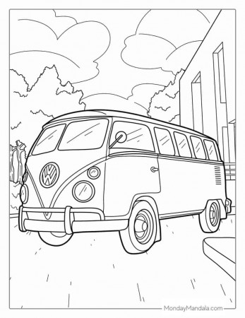52 Car Coloring Pages (Free PDF Printables)