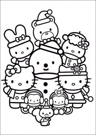 Hello Kitty Christmas Coloring Pages - Get Coloring Pages