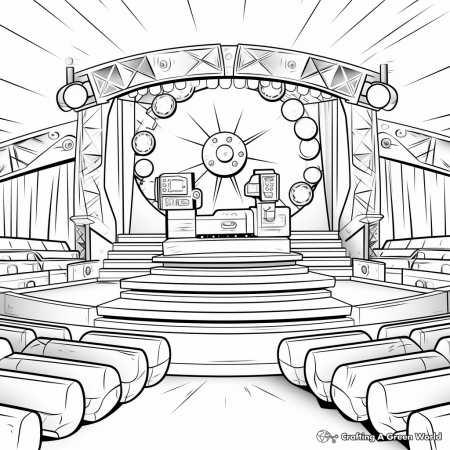 Stage Coloring Pages - Free & Printable!