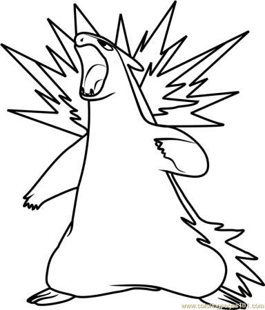 Typhlosion Pokemon Coloring Page for Kids - Free Pokemon Printable Coloring  Pages Online for Kids - ColoringPages101.com | Coloring Pages for Kids
