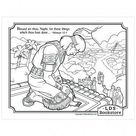 Blessed Art Thou Nephi Coloring Page - Printable