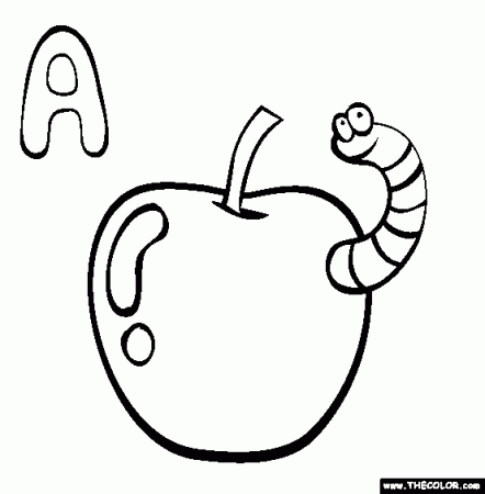 Alphabet Online Coloring Pages | Page 1