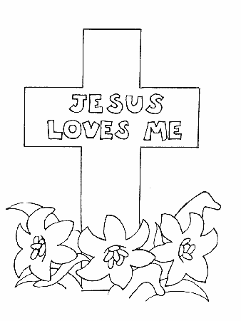 Jesus Coloring Book. pages of free pages. loves me cross pages of ...