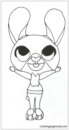 Judy Hopps Coloring Pages - Cartoons Coloring Pages - Coloring Pages For  Kids And Adults