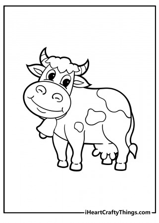 Printable Cow Coloring Pages (Updated 2023)