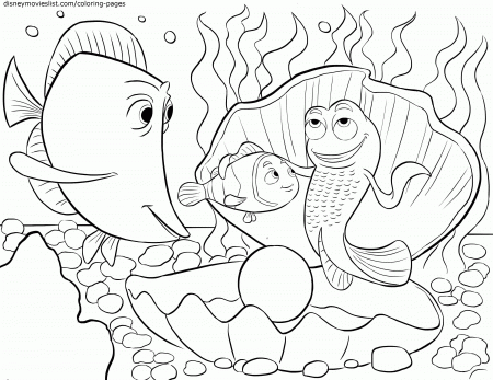 colouring pages finding nemo - Clip Art Library