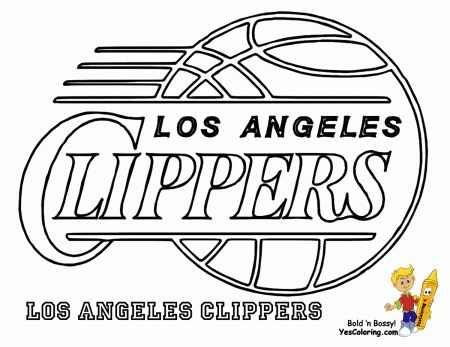 Los Angeles Clippers Logo Coloring Page