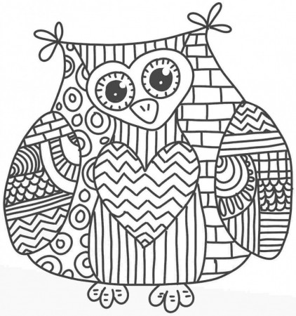 Owl Adult Free Printable Coloring Pages #3050 Adult Coloring Pages ...