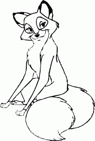 The Fox and the Hound Coloring Pages | Bulk Color