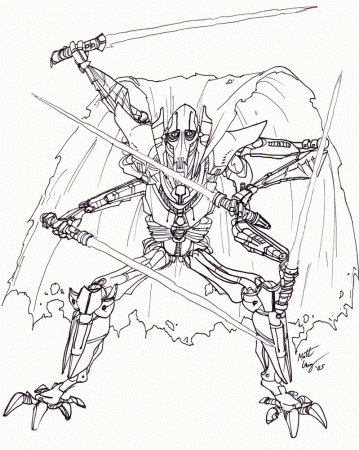 General Grievous coloring page