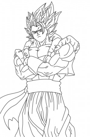 Gogeta Super Saiyan Coloring Page, Gotenks Ssj3 Coloring Pages 11 ...