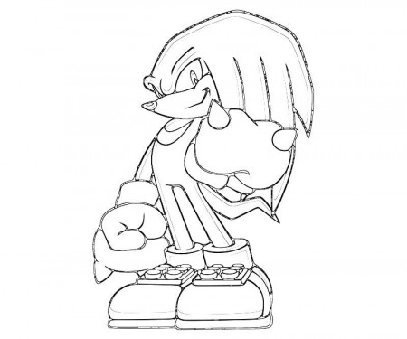 10 Pics of Sonic Knuckles Coloring Pages - Knuckles Coloring Pages ...