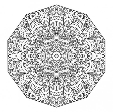 Printable Mandala Coloring Pictures - High Quality Coloring Pages