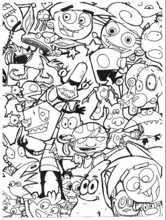 90's cartoon coloring pages – Google Search #cartoon #coloring ...