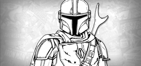 How to Draw THE MANDALORIAN (The Mandalorian) Drawing Tutorial - Draw it,  Too!