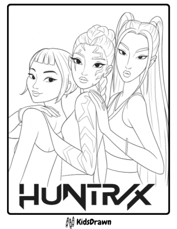 60 KPop Demon Hunters Coloring Pages (Free PDF To Download & Print)