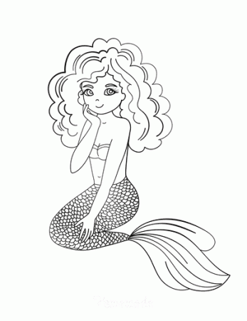 Printable Mermaid Coloring Pages with Free PDFs