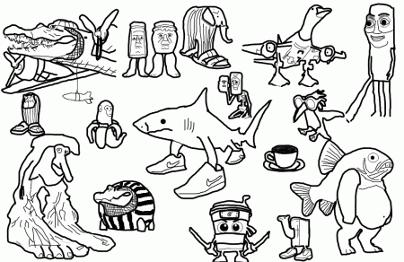 Italian Brainrot coloring pages