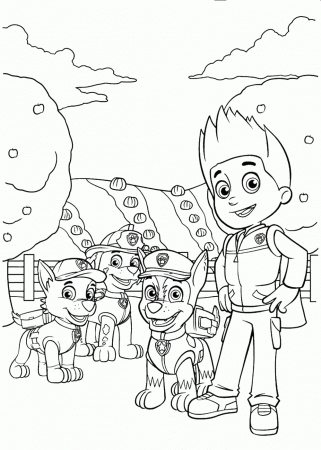 Paw Patrol Coloring Pages – Birthday Printable