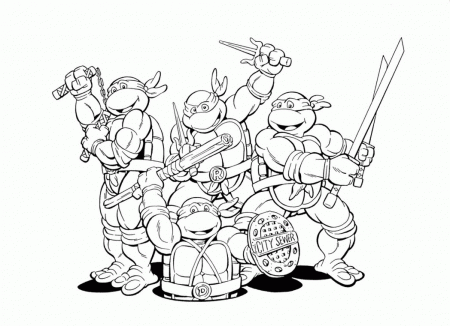 Coloring Pictures Of Ninja Turtles - Coloring Pages for Kids and ...