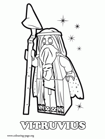 The Lego Movie - Vitruvius, an ancient wizard coloring page