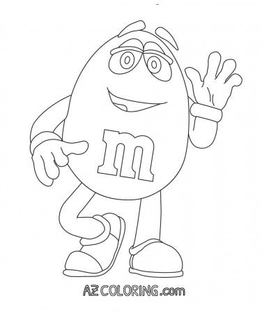 M&m Coloring Page