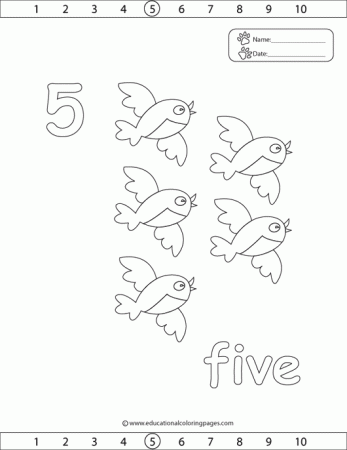 Counting 1 - 20 | Coloring Pages