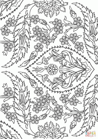Turkish Tiles coloring page | Free Printable Coloring Pages