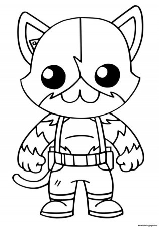 Meowscles Fortnite Colouring Pages ...