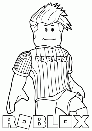 Noob from Roblox Coloring Pages - Get Coloring Pages