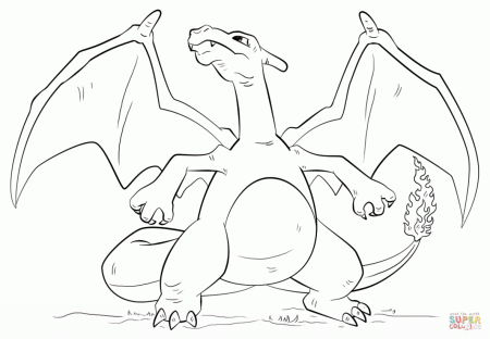 Charizard Pokemon coloring page | Free Printable Coloring Pages
