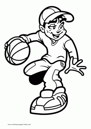 Basketball coloring pages9 / Basketball / Kids printables coloring ...