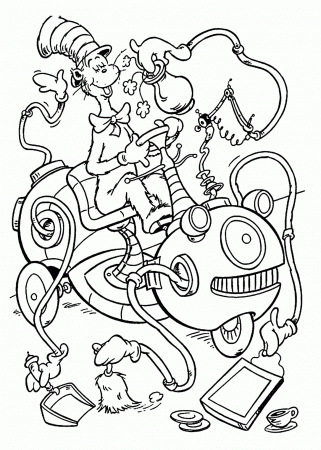 Basic Dr Seuss Coloring Pages Thing 1 And Thing 2 Clipart Panda ...