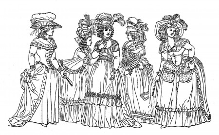 Victorian woman coloring pages download and print for free