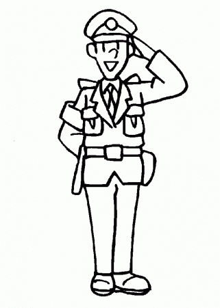 Police Officer Coloring Pages Preschool Coloring Pages For Kids ...