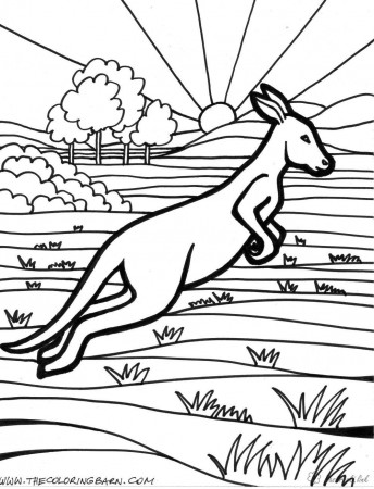 Australia Free Coloring pages online print.