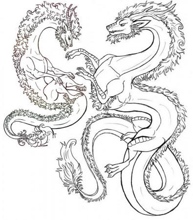 Art Therapy coloring page Fantastic animals : Dragons 10