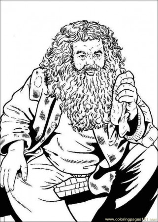 harry potter coloring pages hagrid - Clip Art Library