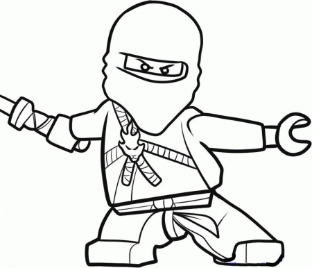 Ninja 1 Coloring Page - Free Printable Coloring Pages for Kids