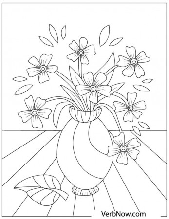 Free FLOWERS Coloring Pages for Download (PDF)