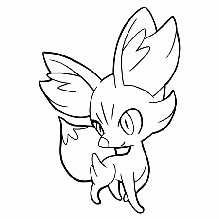 Pokemon Fennekin Coloring Pages