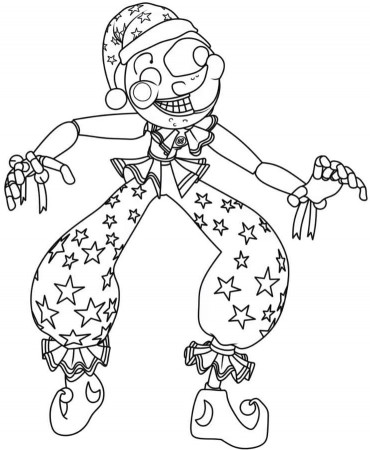 Print Moondrop FNAF Coloring Pages - Coloring Cool