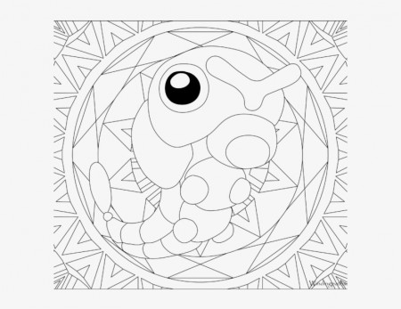 Adult Pokemon Coloring Page Caterpie - Pokémon - 600x600 PNG Download -  PNGkit