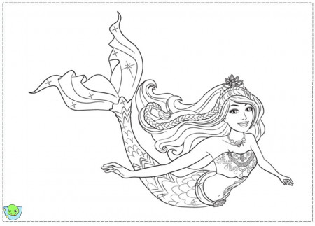 Barbie in a Mermaid Tale coloring page- DinoKids.org