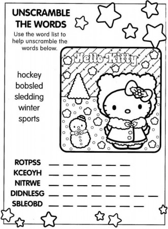 Christmas Puzzles Coloring Page