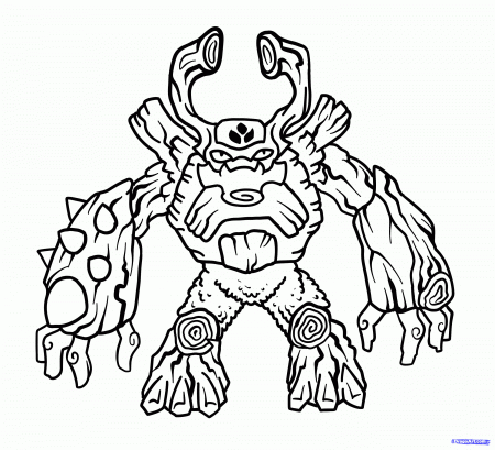 Skylander Giant - Coloring Pages for Kids and for Adults