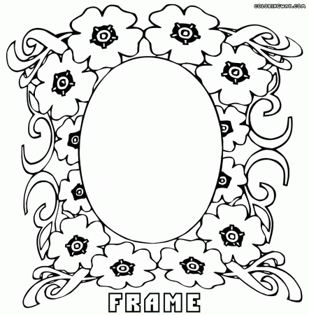 Frame coloring pages | Coloring pages to download and print