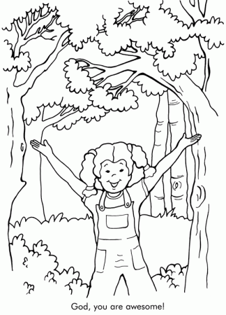 God, you are awesome! - Sermons4kids Coloring Pages